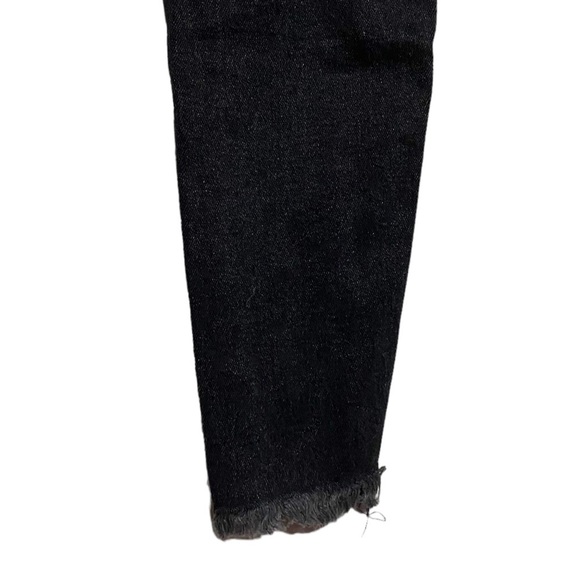 We The Free Black High Rise Jeggings Stretch Raw Hem Free People Jeans 29 - Picture 13 of 16